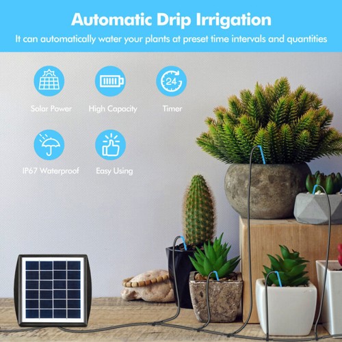 Solar Pflanzenbewässerung Automatische System Kit Automatisch Bewässerungssystem - Bild 3 von 20