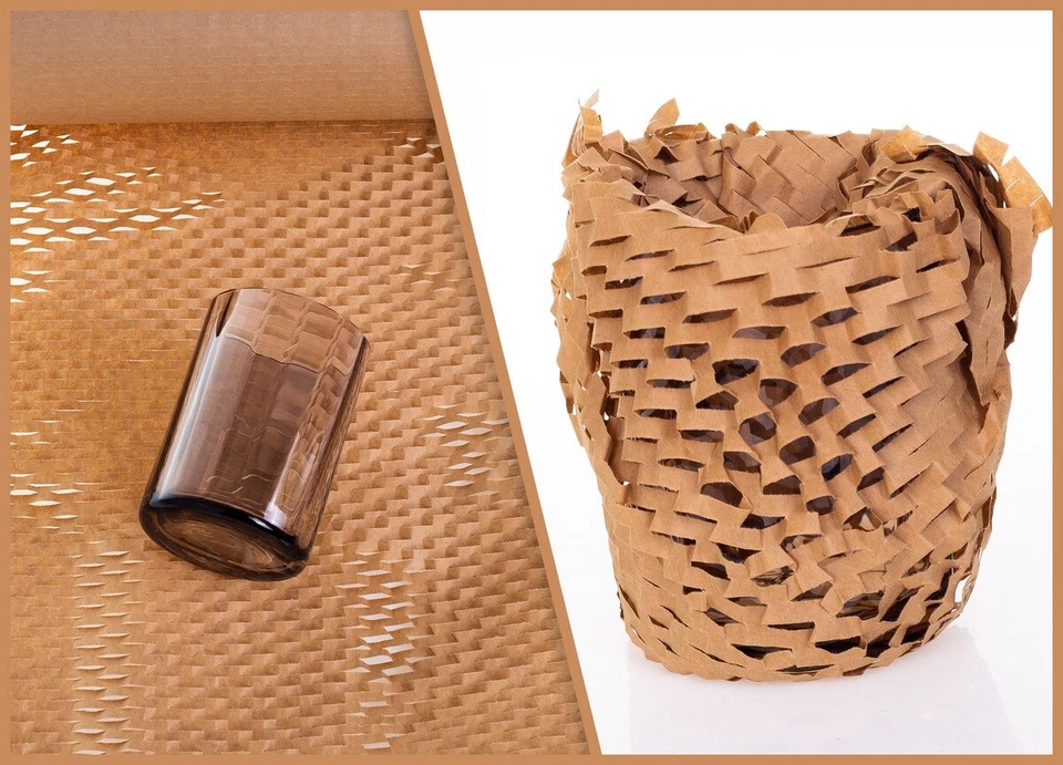 Wrapping paper in honeycomb structure width 40 cm x length 250 m NETEKO - Image 2 of 4