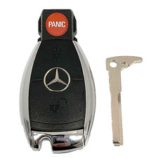 Oem Mercedes Benz Keyless Remote 3 Button Uncut Key Iyz3317 - 3 Button Shp