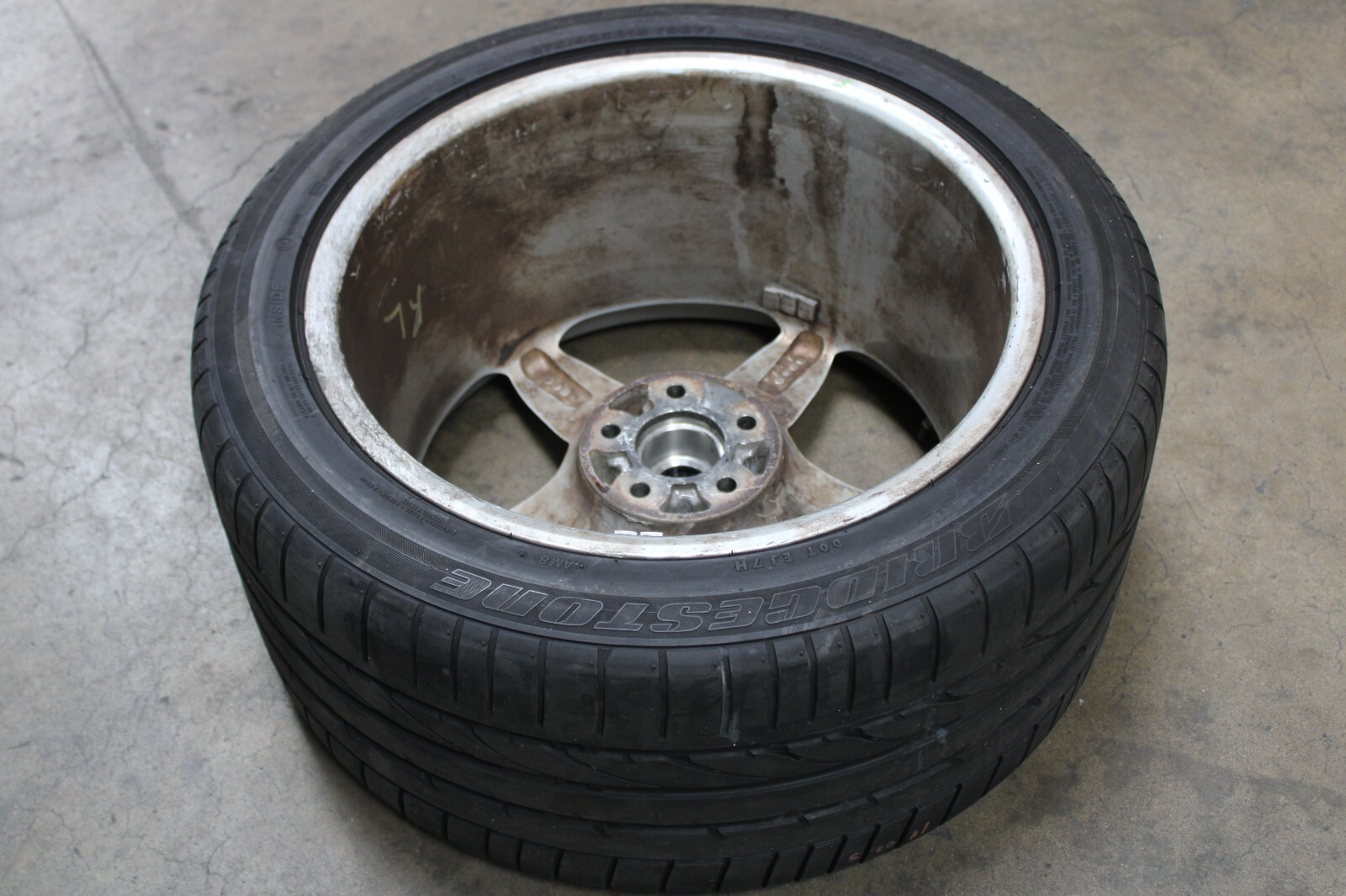 Ferrari 360, Rear Wheel, 5 Star, Curb Rash, Used, P/N 164175