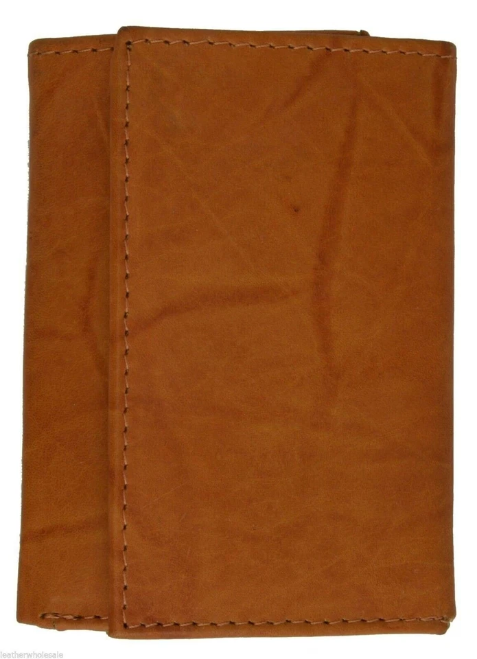 Accesorio porta llaves de cuero genuino para hombre 6 llaveros billetera estuche tostado Foto 3 de 4