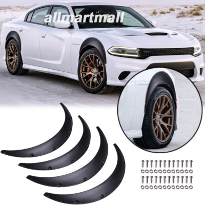 Car Fender Flares Mudguard Wheel Cover Protect Matte Black for