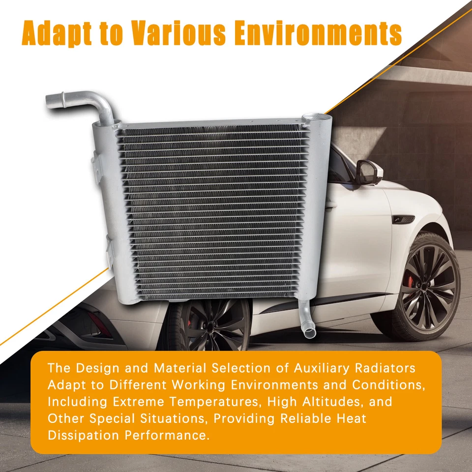 Fit for 2018-2023 Land Rover Range Rover Velar Front Right Auxiliary Radiator - Image 3 of 4