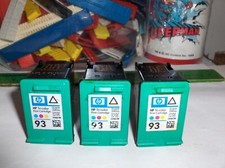 Hp Lot Of 3,EMPTY Ink Cartridges, 93 Color-C9361W- Free Ship USA