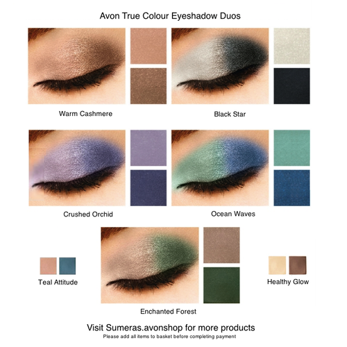 Avon True Colour Eyeshadow Duo Pick From 7 shades New Great Gift