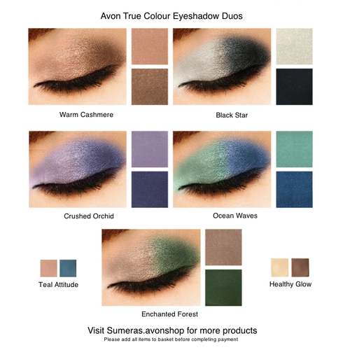 Avon True Colour Eyeshadow Duo Pick From 7 shades New ~Free P&P ~ Great Gift! - Picture 1 of 16