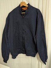 Red Kap Vintage Work Jacket Mens Utility Mechanic Blue Full Zip Size L