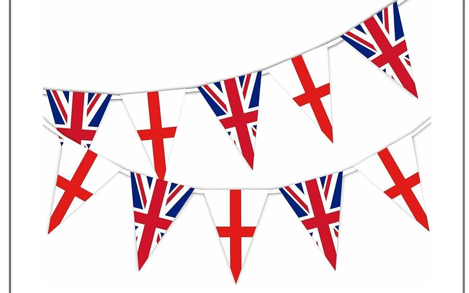 🇬🇧 Bulk Buy 20 x 33ft Union Jack & England Flag Bunting 🎖 Triangle Outdoor - Image 3 of 4