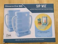 Dinneractive Sip Wiz - Blue Baby Pouch  Juice Box Holder New