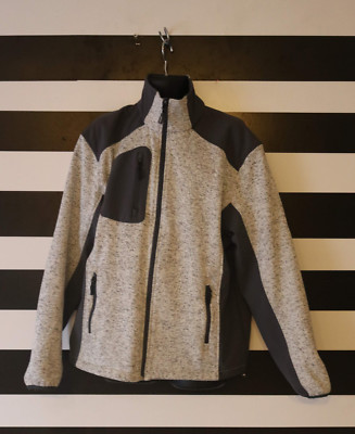 Elysee Men's Gray / Black Full Zip Jacket Size XL
