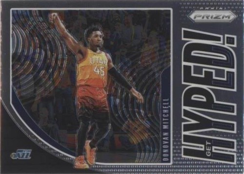 2019-20 Panini Prizm Get Hyped! Silver Prizm Donovan Mitchell #10