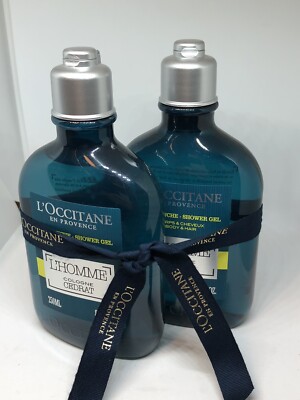 2 X L'Occitane En Provence L'Homme  Cedrat Men's Perfumed Shower Gel 8.4 oz New