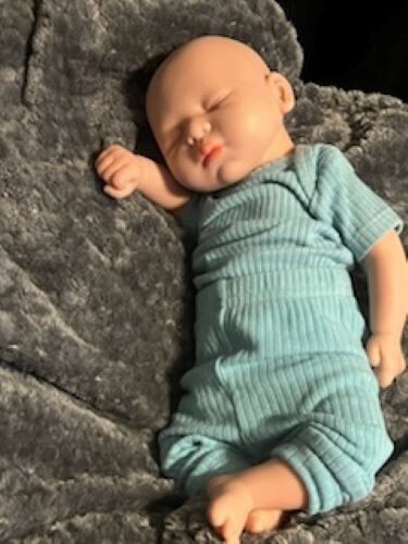 Do you want to cuddle? 3.14lb "Tiger" full platinum silicone baby doll 15" - Picture 14 of 24