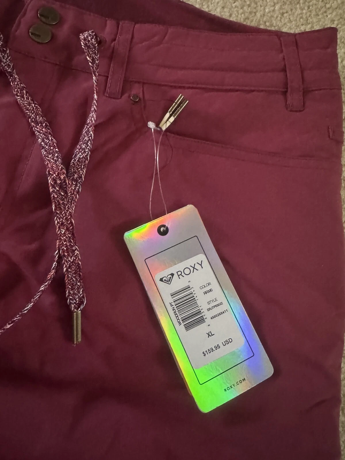 Roxy® Ladies Ski/Snowboard Pants, Size XL, NWT, Cranberry Red
Opens in a new window or tab