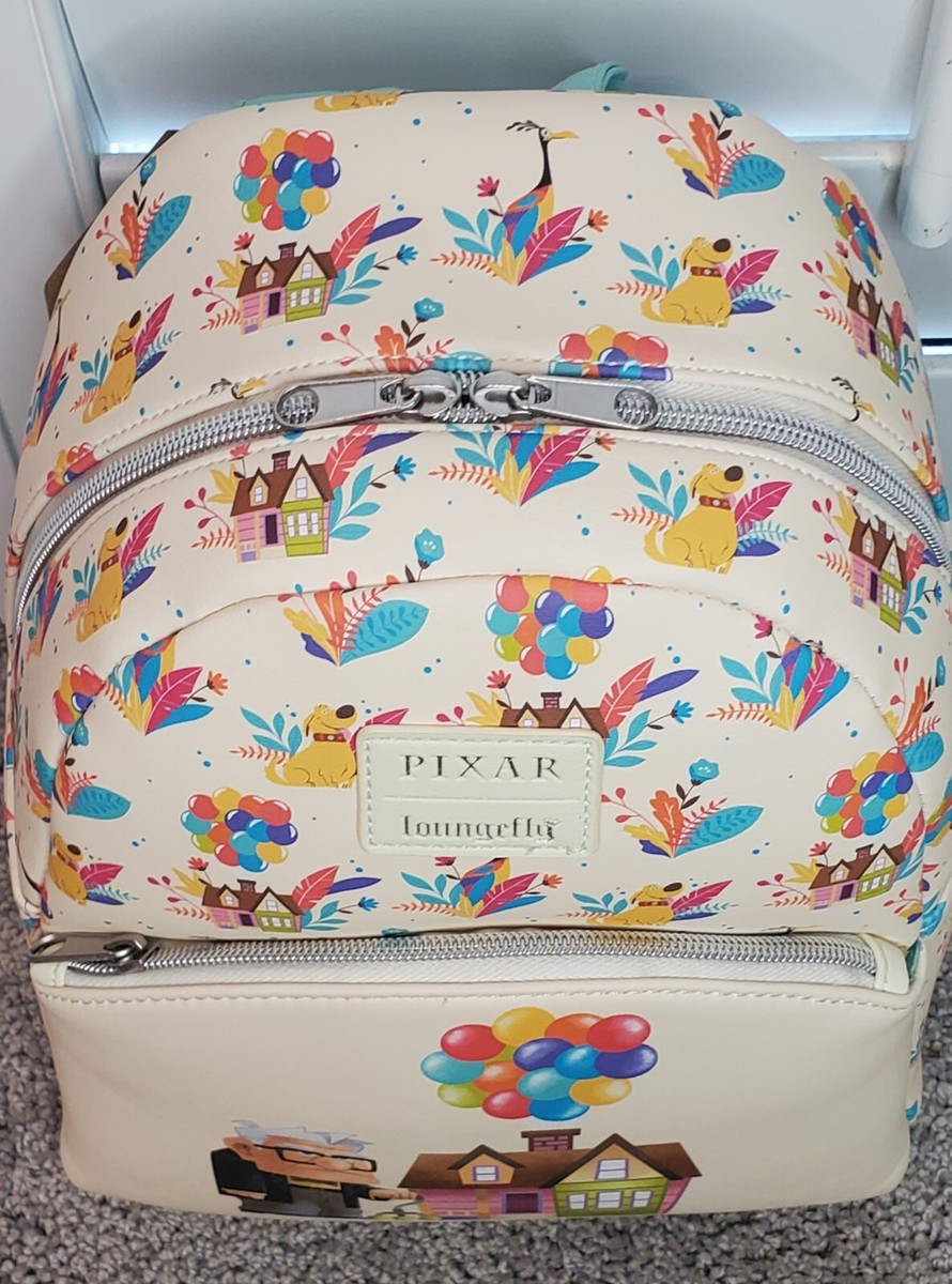 New Pixar Loungefly Up House Floral Mini Backpack | eBay display picture 1