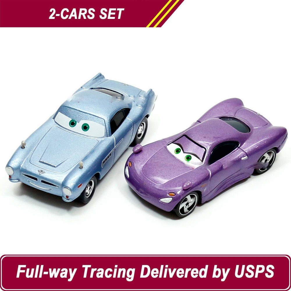 2-Car Disney Pixar Cars Finn & holley 1:55 Die-cast Toy Cars Christmas Present