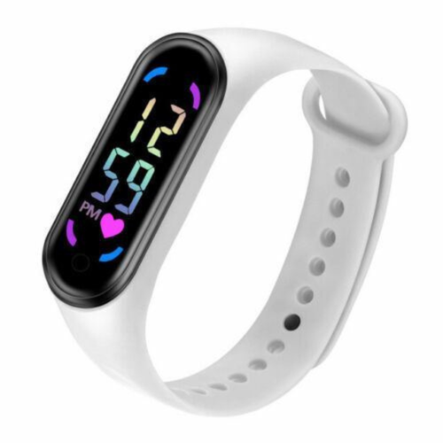 LED Wrist Watch Digital Sport Silicone Strap Kids Teen Girls Boys Children Gift - Picture 8 of 14