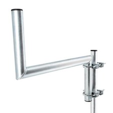Z-Ausleger 50cm Rohr 42mm Schellen SAT Geländer Balkon Mast Ausleger Z-Halterung