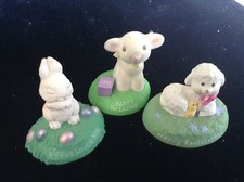 Hall Mark Lot of 7 Older Mini Plastic Figurines 