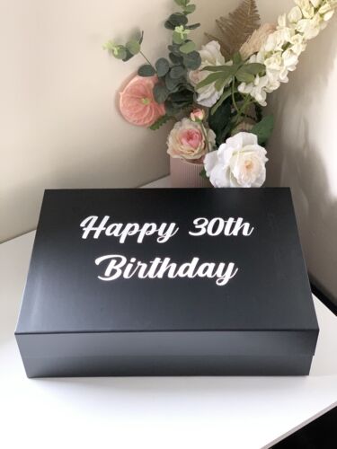 Personalised Name Birthday Luxury Magnetic Closure Gift Box Hamper Rigid Boxes - Picture 7 of 12