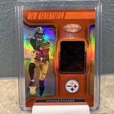 George Pickens 2022 Panini Certified New Generation Jerseys Mirror Orange /249 