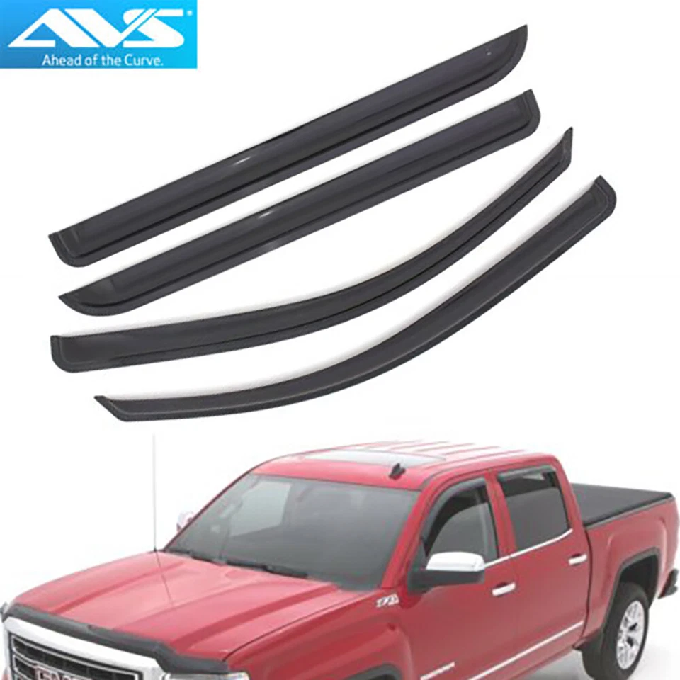 AVS 94536 Tape-On Window Shades Ventvisors For 14-18 GMC Sierra Chevy Silverado — 第 3/3 张图片