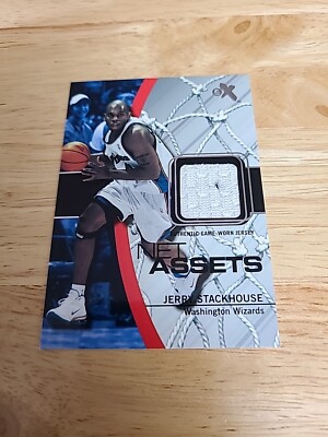 2003-04 E-X Net Assets Game Used Jersey  Wizards Jerry Stackhouse #JS-NAJ $$$