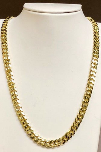 18k Solid Yellow Gold Miami Cuban Curb 