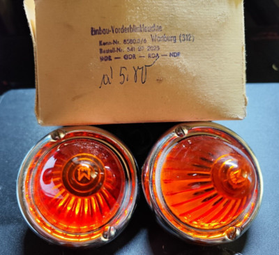 Originale Blinker - Spitzblinkleuchten Wartburg 311 312 313 - Neu und Rar