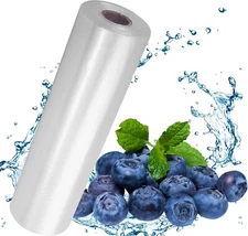 350 Bags 12" x 16" Plastic Clear Produce Bag On Roll Kitchen Fruit Food Storage