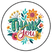 THANK YOU ENVELOPE SEALS LABELS STICKERS PARTY FAVORS