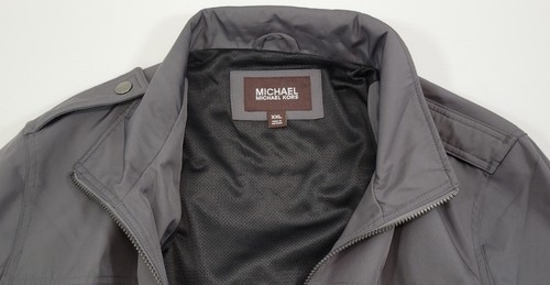 L) Men's Michael Kors Gray Lightweight Mesh Lined Jacket XXL - Picture 9 of 13