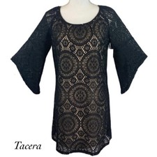 Tacera Black Lace Dress NWT Size S