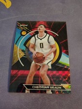 Christian Braun 2023-24 Topps Finest Red Black Geometric /20 SSP Denver Nuggets