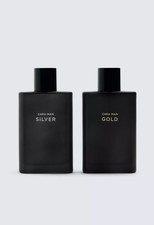 ZARA Man Gold + Man Silver Eau De Toilette EDT Duo Set 2x90ml New 