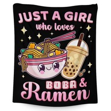 Cute Blanket for Girls - Ramen Throw Blanket Gifts for Kids Ramen Lovers - 40...