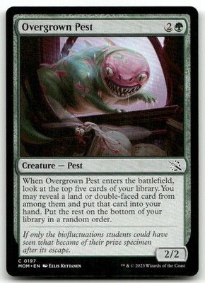 Overgrown Pest #197 (NM) March of the Machine MOM Magic MTG