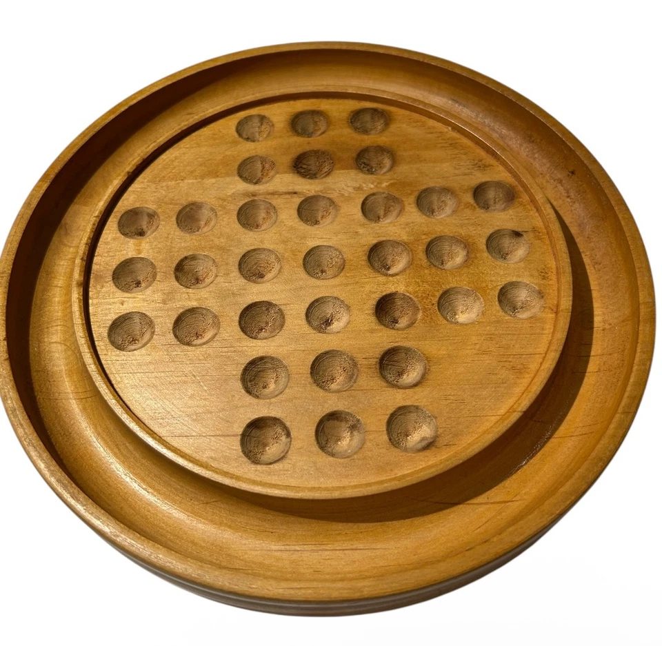 Vintage Marble Solitaire Board Game The Wood Craft Shop – Seattle, Washington - Image 3 of 4