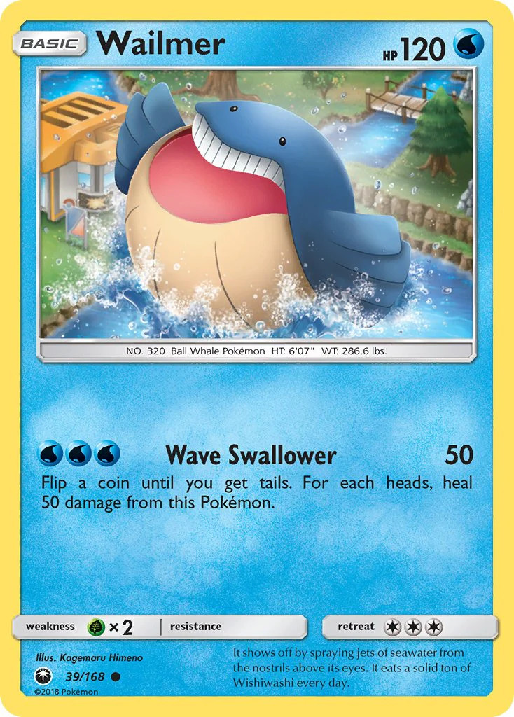 Wailmer - 39/168 - Celestial Storm