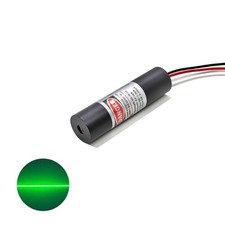 12V-24V  16X60mm 532nm 20mW 50mW 80mW Green Fixed Focus Dot Line Laser Module