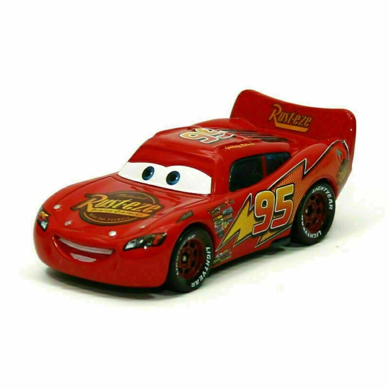 3-Cars Disney Pixar Car 1 King & Lightning McQueen & Chick Hicks
