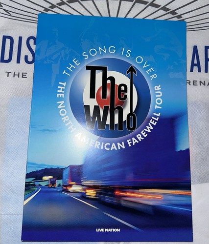 OFFIZIELLES THE WHO SONG IS OVER NORDAMERIKA ABSCHIEDSTOUR BUCH PROGRAMM 2025 - Bild 1 von 2