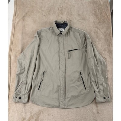 Rag&Bone Hendon Field Jacket Size Medium Cotton Polyester Blend Zip Pockets Flaw