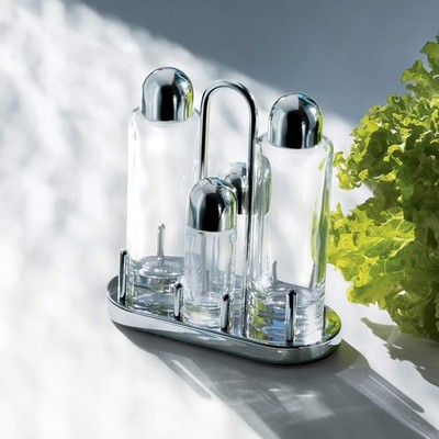 Alessi Ettore Sottsass 4-Piece Condiment Set open box