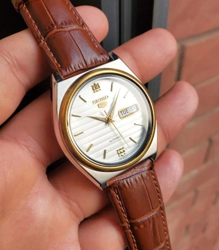 Seiko SKX166 1997 White Linen Sunburst Dial Retro Ultra Rare Vintage JDM Auto