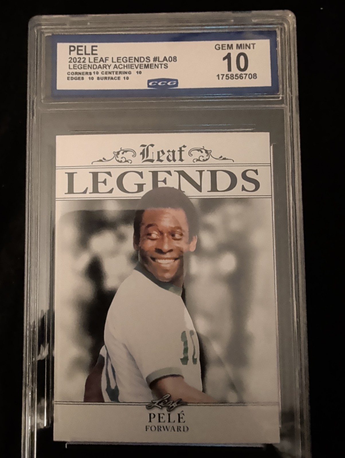 PELE 2022 Leaf Legends #LA08 Legendary AchievementsGem Mint 10