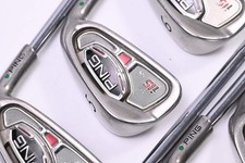 Ping G15 Irons / 4-PW / Green Dot / Stiff Flex Ping Z-Z65 Shafts