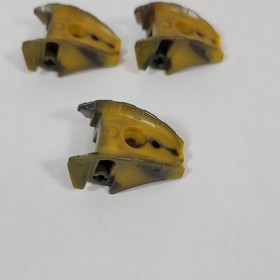 3X LEGO Bionicle Barraki Carapar Thigh Shoulder Cover Part 57557pb01 Lot 8918