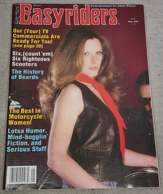 Vintage EASYRIDERS Motorcycle Magazine May 1982 David Mann Centerfold - Image 1 of 4