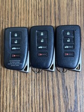 Lot Of 3 Used Oem Lexus Hyq14fba 281451-2020 Ag Smart Key Fob W 4 Buttons Trunk Lot Of 3 Used Oem Lexus Hyq14fba 281451-2020 Ag Smart Key Fob W 4 Buttons Trunk